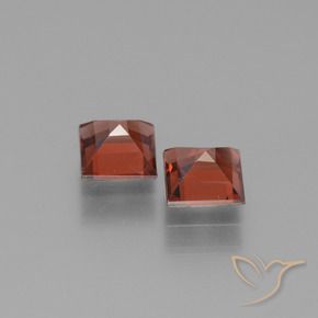 Gemme di Granato Piropo Rosso medio naturale da 1.64 ct, Quadrato, VS