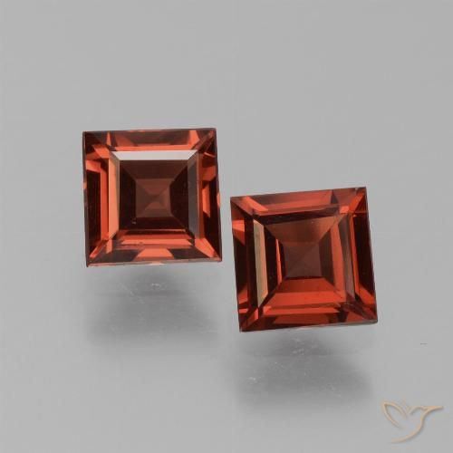 1.54ctw Naturale Rosso scarlatto Granato Piropo, Quadrato, VS