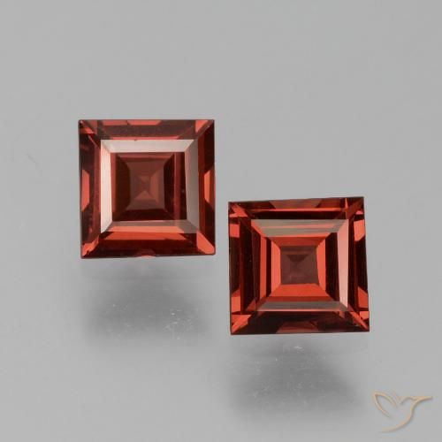 1.62ctw Naturale Rosso scarlatto profondo Granato Piropo, Quadrato, VS