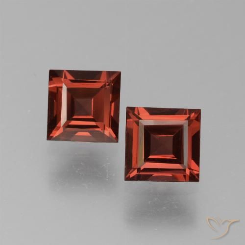 1.47ctw Naturale Rosso medio Granato Piropo, Quadrato, VS