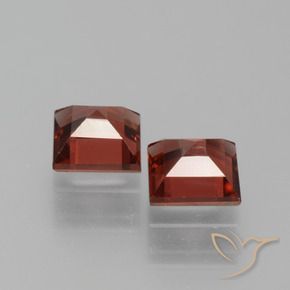 Gemme di Granato Piropo Rosso medio naturale da 1.47 ct, Quadrato, VS