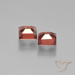 Gemme di Granato Piropo Rosso medio naturale da 1.61 ct, Quadrato, VS