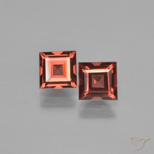 1.52ctw Naturale Rosso scarlatto Granato Piropo, Quadrato, VS