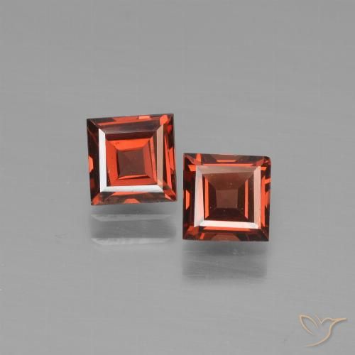 1.43ctw Naturale Rosso scarlatto Granato Piropo, Quadrato, VS