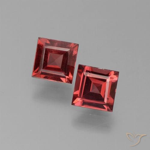 1.44ctw Naturale Rosso scuro Granato Piropo, Quadrato, VS