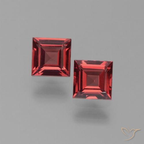 1.43ctw Naturale Rosso scuro Granato Piropo, Quadrato, VS
