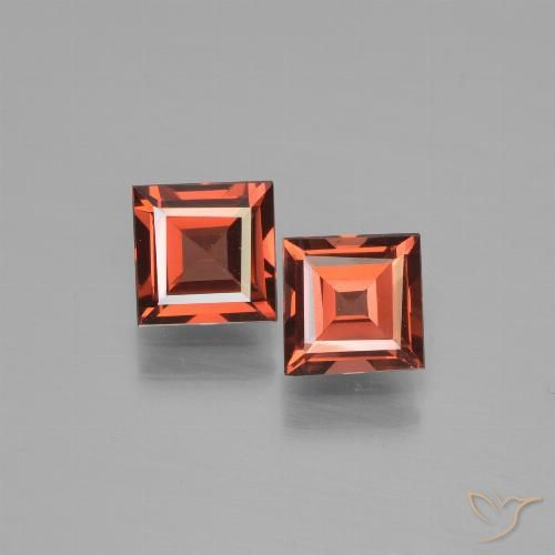 1.53ctw Naturale Rosso scarlatto Granato Piropo, Quadrato, VS