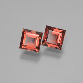 Gemme di Granato Piropo Rosso medio naturale da 1.68 ct, Quadrato, VS