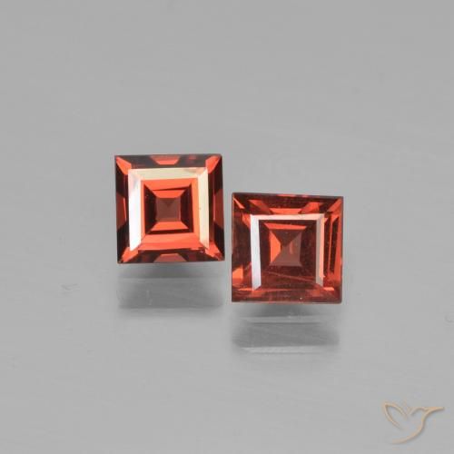 1.40ctw Naturale Rosso scuro Granato Piropo, Quadrato, VS