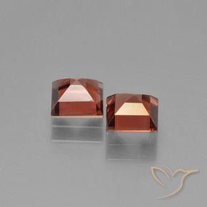 Gemme di Granato Piropo Rosso scarlatto naturale da 1.71 ct, Quadrato, VS