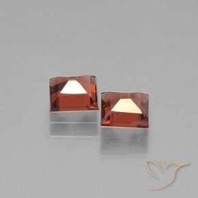 Gemme di Granato Piropo Ribes Rosso naturale da 1.52 ct, Quadrato, VS