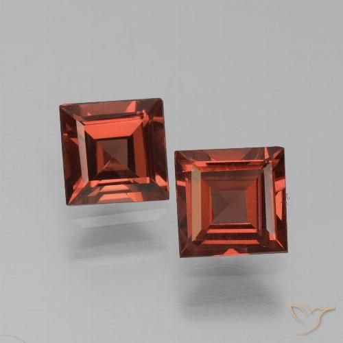 1.51ctw Naturale Rosso scuro Granato Piropo, Quadrato, VS