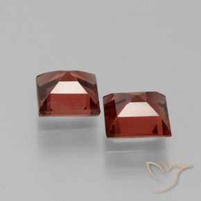 Gemme di Granato Piropo Rosso scuro naturale da 1.51 ct, Quadrato, VS
