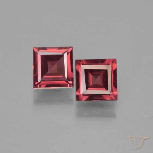 1.38ctw Naturale Rosso scuro Granato Piropo, Quadrato, VS
