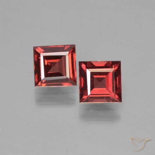 1.47ctw Naturale Rosso scuro Granato Piropo, Quadrato, VS