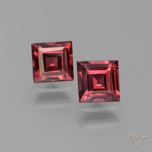 1.57ctw Naturale Rosso scuro Granato Piropo, Quadrato, VS
