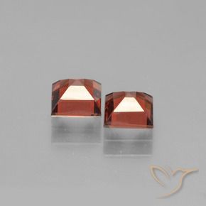 Gemme di Granato Piropo Rosso scarlatto naturale da 1.59 ct, Quadrato, VVS-VS