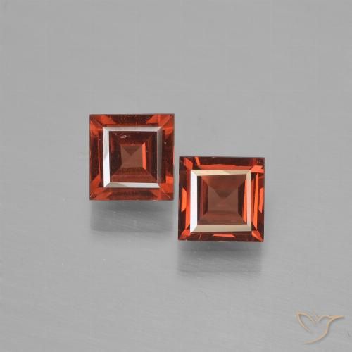 1.28ctw Naturale Rosso scarlatto Granato Piropo, Quadrato, VVS-VS