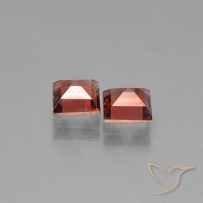 Gemme di Granato Piropo Rosso scarlatto naturale da 1.45 ct, Quadrato, VVS-VS