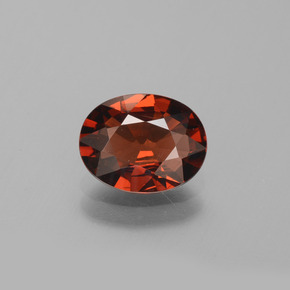 Granato piropo naturale rosso da 1,86 ct, taglio ovale, VVS-VS