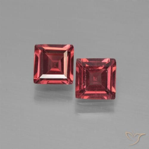 1.35ctw Naturale Rosso scuro Granato Piropo, Quadrato, VS