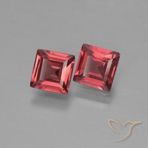Gemme di Granato Piropo Rosso scuro naturale da 1.35 ct, Quadrato, VS