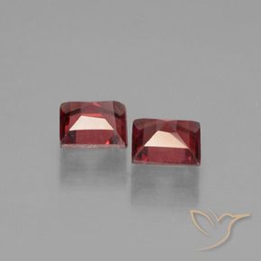 Gemme di Granato Piropo Rosso scuro naturale da 1.35 ct, Quadrato, VS