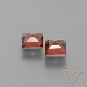Gemme di Granato Piropo Rosso scarlatto naturale da 1.53 ct, Quadrato, VS