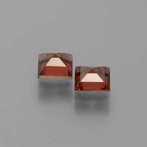 Granato piropo naturale rosso da 1,50 ct, quadrato, VVS