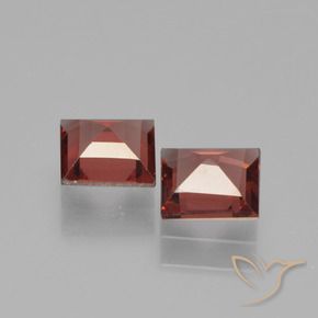 Gemme di Granato Piropo Rosso medio naturale da 1.31 ct, Quadrato, VVS-VS