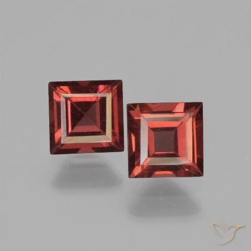 1.57ctw Naturale Rosso scarlatto Granato Piropo, Quadrato, VS
