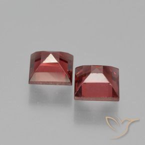 Gemme di Granato Piropo Rosso scarlatto naturale da 1.57 ct, Quadrato, VS