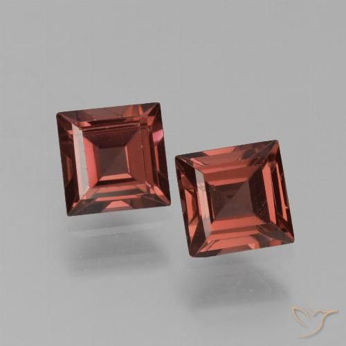 1.51ctw Naturale Rosso scuro Granato Piropo, Quadrato, VS