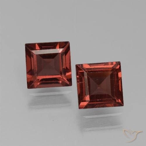 1.66ctw Naturale Rosso scuro Granato Piropo, Quadrato, VVS-VS