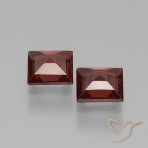 Gemme di Granato Piropo Rosso scarlatto profondo naturale da 1.29 ct, Quadrato, VVS-VS