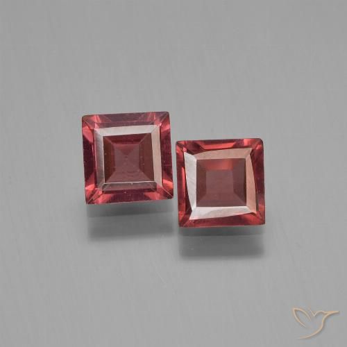 1.49ctw Naturale Rosso scuro Granato Piropo, Quadrato, VVS