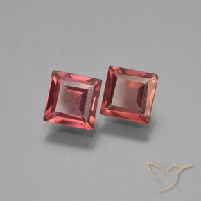 Gemme di Granato Piropo Rosso scuro naturale da 1.49 ct, Quadrato, VVS