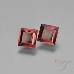 Gemme di Granato Piropo Rosso medio naturale da 1.36 ct, Quadrato, VS