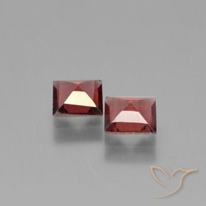 Gemme di Granato Piropo Rosso medio naturale da 1.36 ct, Quadrato, VS
