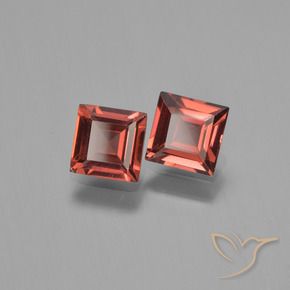 Gemme di Granato Piropo Rosso medio naturale da 1.40 ct, Quadrato, VVS