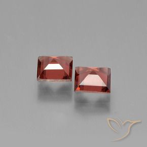Gemme di Granato Piropo Rosso medio naturale da 1.40 ct, Quadrato, VVS