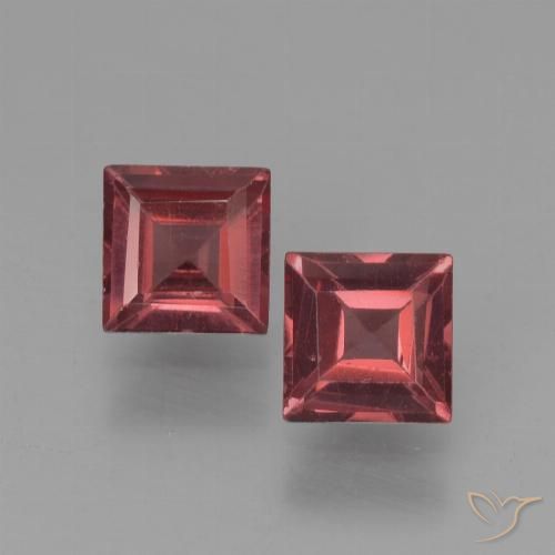 1.47ctw Naturale Rosso scarlatto Granato Piropo, Quadrato, VVS-VS