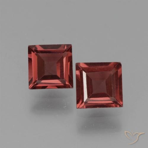 1.51ctw Naturale Vino Rosso Profondo Granato Piropo, Quadrato, VS