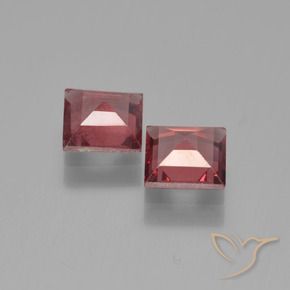 Gemme di Granato Piropo Vino Rosso Profondo naturale da 1.45 ct, Quadrato, VS