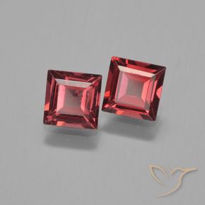 Gemme di Granato Piropo Vino Rosso Profondo naturale da 1.48 ct, Quadrato, VS