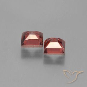 Gemme di Granato Piropo Rosso medio naturale da 1.61 ct, Quadrato, VVS-VS