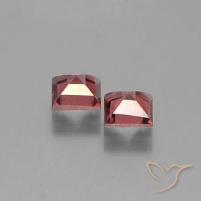 Gemme di Granato Piropo Rosso scuro naturale da 1.46 ct, Quadrato, VS