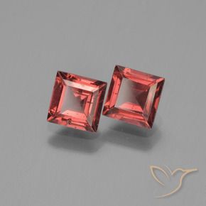 Gemme di Granato Piropo Rosso scuro naturale da 1.77 ct, Quadrato, VS