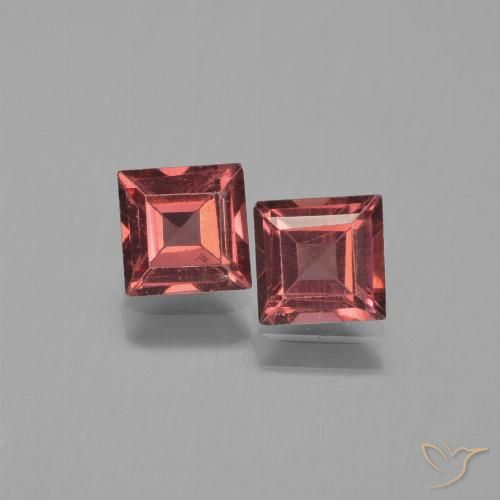 1.56ctw Naturale Rosso scarlatto Granato Piropo, Quadrato, VS
