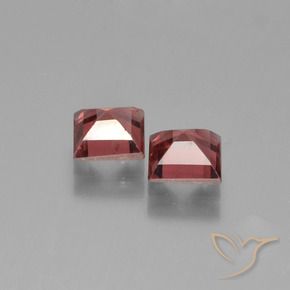 Gemme di Granato Piropo Rosso scarlatto naturale da 1.56 ct, Quadrato, VS